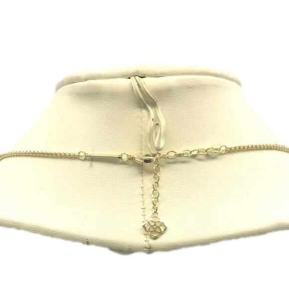 Kendra Scott Rayne Gold Long Pendant Necklace in Dichroic Glass new!! - Picture 16 of 16